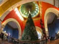 Beautiful Christmas tree at the center of the Queen Victoria building.